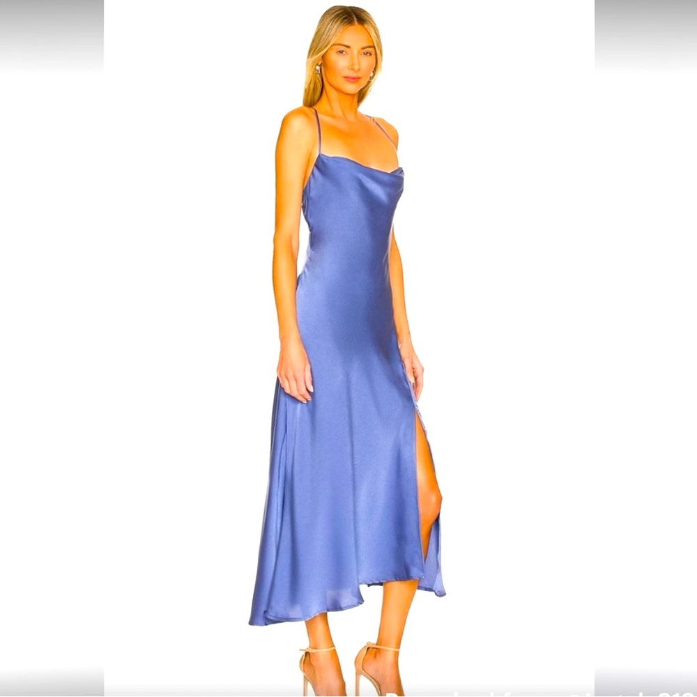 Astr the Label Silk Gaia Midi Dress